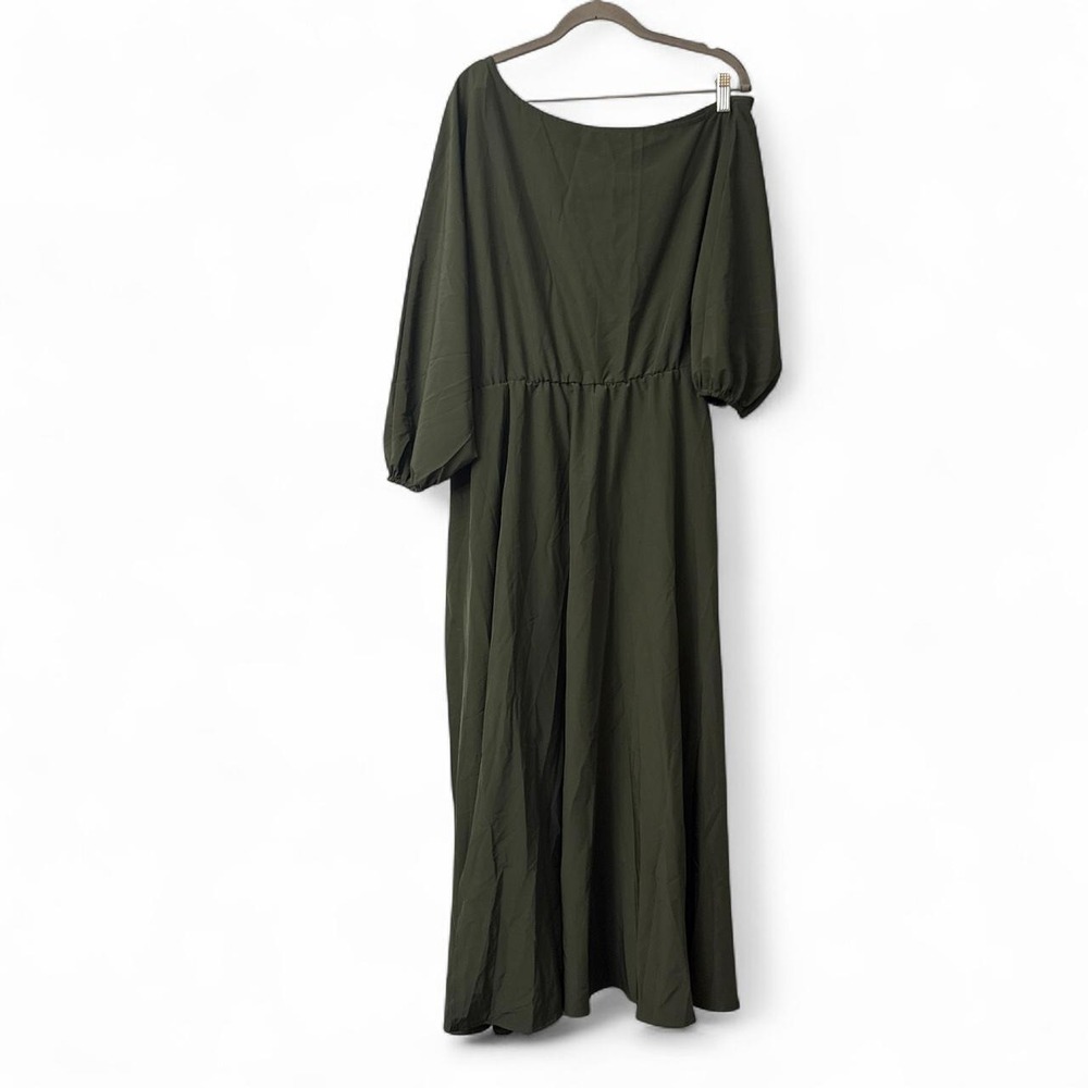 UOOZEE Women's Elegant Drop Shoulder Formal Evening Gown with Pockets